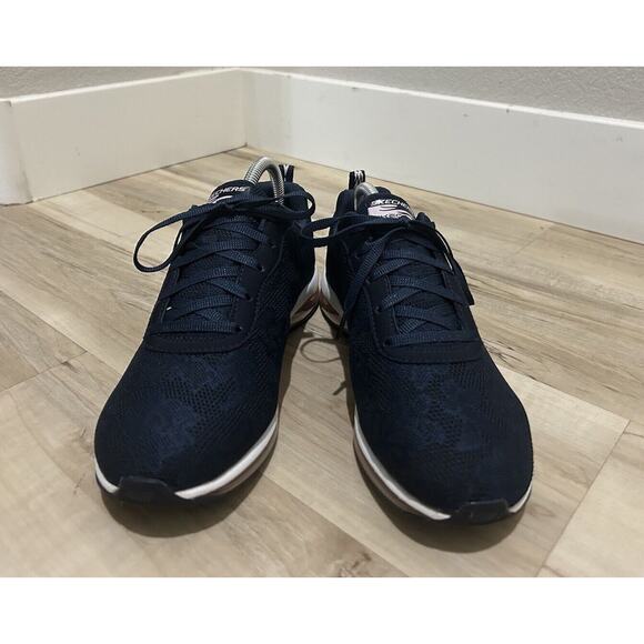 Skechers Air Cooled Memory Foam Sneakers Navy Blue/Whit/Pink Size 10 - Picture 2 of 8